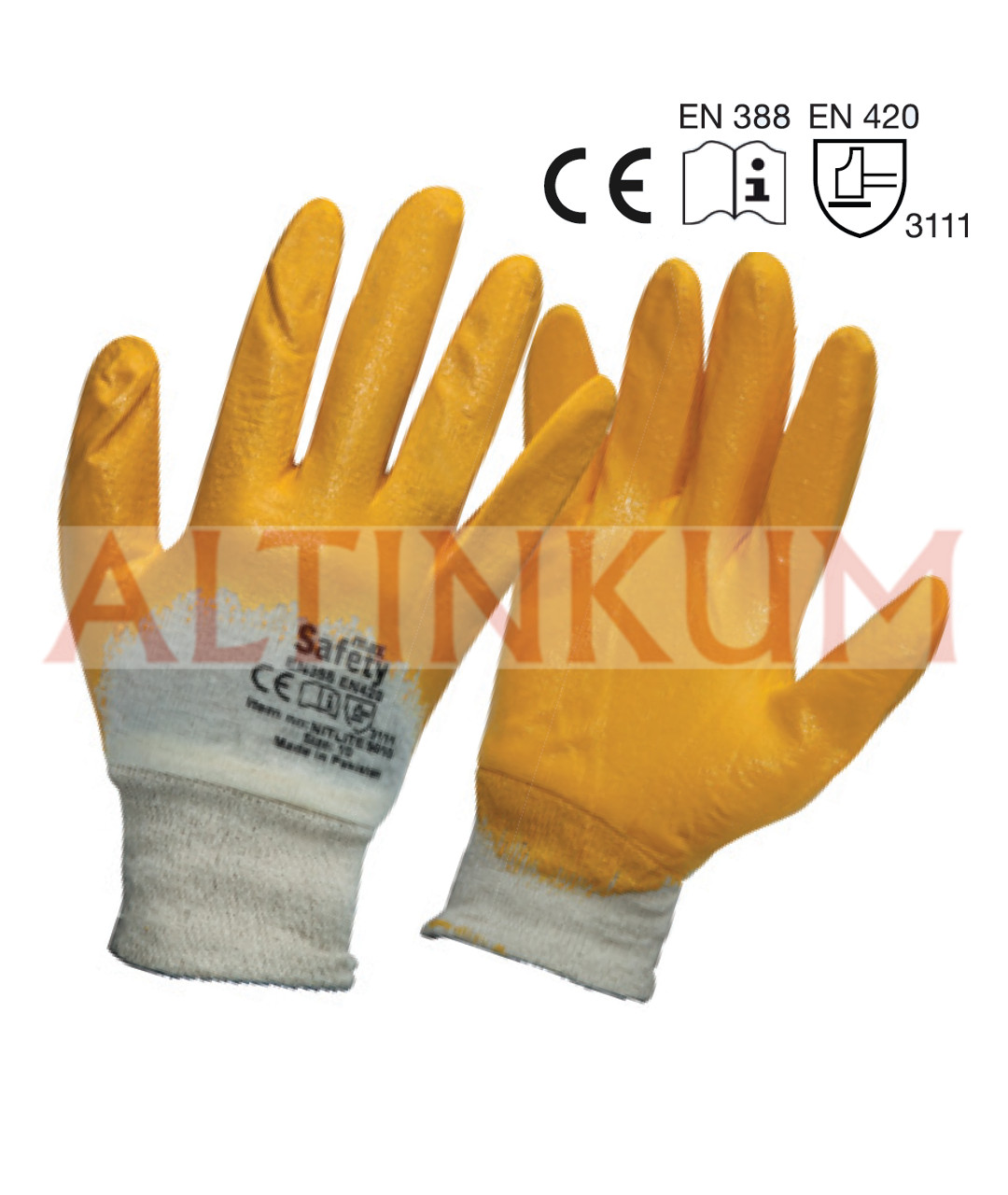 Max Safety NITLITE 5010 Sarı Nitril Eldiven